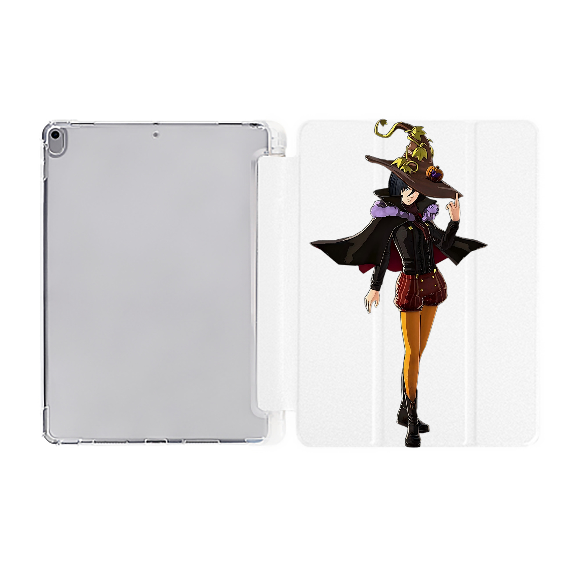 （画像用） 進撃の巨人 ミカサ·アッカーマン Attack on Titan Mikasa Ackerman IPad ケース ペン収納付き 三つ折りスタンド PUレザー×シリコン 対応機種9.5/10.5/10.9インチ
